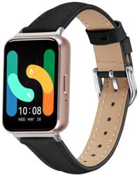 LEATHER bőrszíj Samsung Galaxy Fit3-hoz, fekete