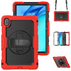 SOLID 360 Tartós borítás Huawei MatePad SE 11 2024-hez, piros