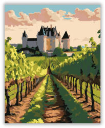 Számfestő Loire-völgyi Szőlőskert Kastéllyal - számfestő készlet (crea6889)
