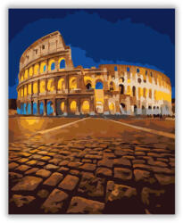  Római Colosseum Éjszakai Fényben - számfestő készlet