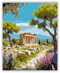  Apolló Temploma és Vadvirágok Korinthoszban - számfestő készlet