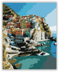  Cinque Terre Reggeli Fényben - számfestő készlet