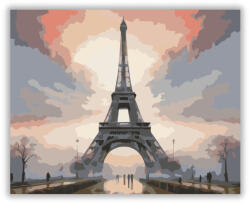 Számfestő Eiffel-torony Ködfátyolban - számfestő készlet