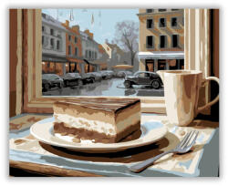 Számfestő Tiramisu Kávéházi Ablaknál - számfestő készlet (crea6279)