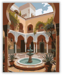  Fez-i Riad Udvara - számfestő készlet