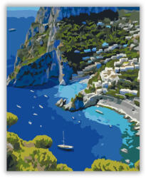  Capri Szigetének Madártávlatból - számfestő készlet