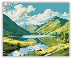  Lake District Tájkép - számfestő készlet
