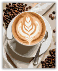 Számfestő Latte Art Kávécsésze - számfestő készlet