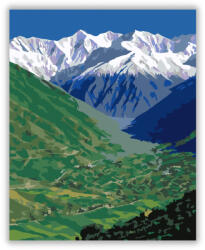  Atlasz-hegység Panoráma - számfestő készlet