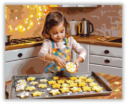 Számfestő Csillag Alakú Mézeskalács Készítése - számfestő készlet (crea6280)