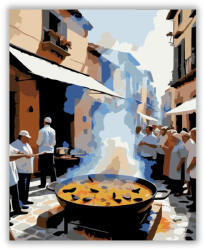Számfestő Paella Főzés Valenciában - számfestő készlet (crea6938)