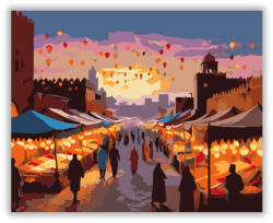 Számfestő Marrákesi Esti Piac - számfestő készlet (crea6983)