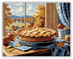 Számfestő Almás Pite Őszi Hangulatban - számfestő készlet (crea6281)