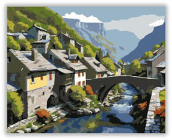  Zagori Hegyi Falu és Kőhíd - számfestő készlet