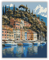  Portofino Kikötője - számfestő készlet