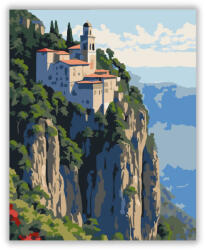 Számfestő Athosz-hegyi Kolostor a Sziklákon - számfestő készlet (crea6829)