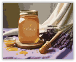  Mézes Üveg és Levendula - számfestő készlet