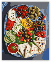 Számfestő Mediterrán Tál Grillezett Zöldségekkel - számfestő készlet (crea6250)