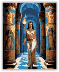  Kleopátra a Templom Folyosóján - számfestő készlet