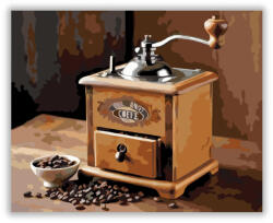  Vintage Kézi Kávédaráló - számfestő készlet