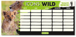 Ars Una Órarend ARS UNA egylapos kétoldalas Icons of the Wild-Lions (50495047) - bestoffice