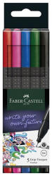 Faber-Castell Tűfilc FABER CASTELL Grip alap színek 0, 4mm 5 db/készlet (07.02857)