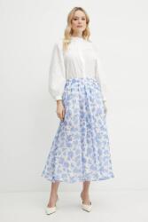 Weekend Max Mara selyem szoknya lila, midi, harang alakú, 2515101072600 - lila 42