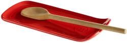 Emile henry (Франция) Керамична поставка за готварски прибори emile henry spoon rest - цвят червен (eh 0263-34)
