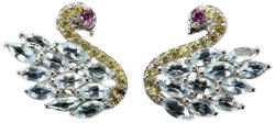 Frumoasa Venetiana Cercei argint topaz (C2901)