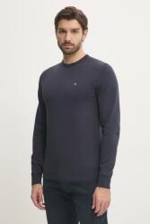 Calvin Klein pulóver selyemkeverékből könnyű, sötétkék, K10K113549 - sötétkék XXL