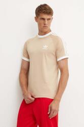adidas Originals pamut póló Adicolor Classics 3-Stripes Tee bézs, férfi, nyomott mintás, IZ2366 - bézs S