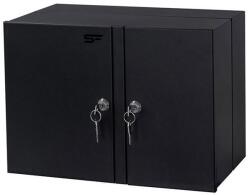 STALFLEX PN2K-24D-3S-B fekete 2 kamrás falra szerelhető üres optikai elosztódoboz (PN2K-24D-3S-B) - procompkft