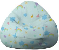 PUFRELAX Калъф за пуф круша, 520л. , Nirvana Gigant - Rainbow Wishes (COVER_PUF-G-NGG-TEXP-BOW) - topmall