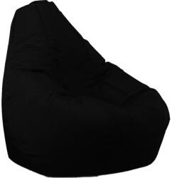 PUFRELAX Пуф, круша, 220л. , Nirvana Hobbit - Teteron Black, За открито, Перящ се калъф, Пълнеж от Полистиролни перли (PUF-G-NH-TEX-BL) - topmall
