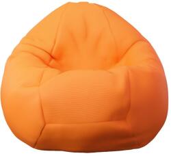 PUFRELAX Пуф, круша, 520л. , Nirvana Gigant - Neon Orange, Водоустойчив, Перящ се калъф, Пълнеж от полистиролни перли (PUF-G-NGG-PEX-NEOR) - topmall