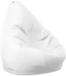 PUFRELAX Пуф, круша за деца 4-14 г. , 160л. Nirvana Light - Alb, Еко кожа, Пълнеж от полистиролни перли (PUF-G-NL-CR-WH) - topmall