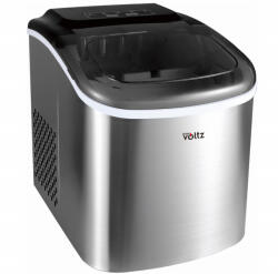 VOLTZ Ледогенератор Oliver Voltz OV51447CS, 120W, 12кг/24 часа, 1.3 л, 9 кубчета за цикъл работа, Индикатор за лед и вода, Инокс (OV51447CS) - topmall Ледогенератор