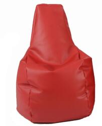 PUFRELAX Пуф, стол за деца 2-8 г. , 120л. Sunlounger Junior - Rosu Еко кожа, Пълнеж от Полистиролни перли (PUF-G-SJ-CR-RSU) - topmall