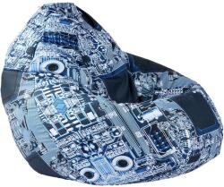 PUFRELAX Калъф за пуф круша, 320л. , Nirvana Grande - Motherboard (COVER_PUF-G-NGR-TEXP-MOM) - topmall