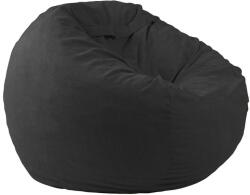 PUFRELAX Пуф, Барбарон, King Size XL - Black Velvet, Перящ се калъф, Трансформира се в легло, 800л (PUF-M-KXL-PT-ERBL) - topmall