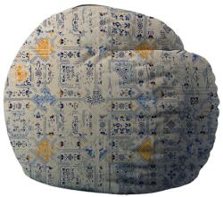 PUFRELAX Барбарон 600л. King Size, Azulejo, Перящ се калъф, Пълнеж с микс от мемори пяна и дунапрен, Принт (PUF-M-K-TM-AZJ) - topmall