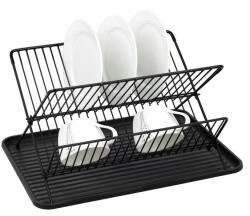Kinghoff Сушилник за съдове Kinghoff KH 1356, 43 x 32 x 25.5 см, Черен (9999KH1356) - topmall