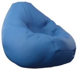 PUFRELAX Пуф, круша, 320л. , Nirvana Grande - Blue, Еко кожа, Пълнеж от полистиролни перли (PUF-G-NGR-ML-BLU) - topmall