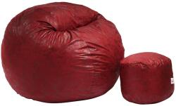 PUFRELAX Комплект, Барбарон и табуретка за крака, 700л. , King Size, Cranberry, Перящ се калъф, Трансформира се в легло, Пълнеж с микс от мемори пяна и дунапрен, Гама Premium, 8447 (PUF-M-KO-PT-CRB) - topmall