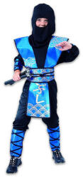  Ninja jelmez, kék színű - 120-130-as méret