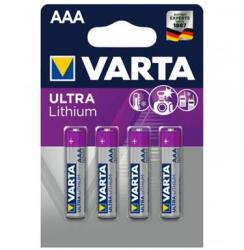 VARTA Ultra Lítium AAA Ceruzaelem - 4 db/csomag