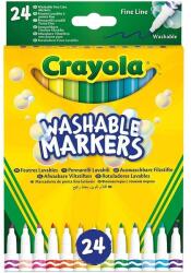 Crayola Crayola: Lemosható, vékonyhegyű filctoll készlet - 24 db-os (58-6571) - ejatekok
