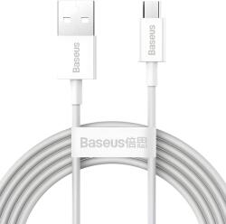 Baseus Superior gyorstöltő- és adatkábel MicroUSB 2A 2m - Fehér KP29135