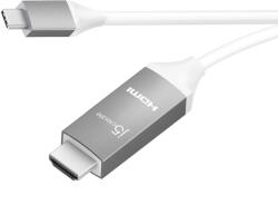 j5create JCC153G-N USB Type-C - HDMI 2.1 Kábel 1.8 m - Fehér