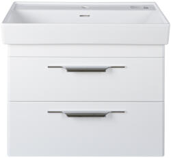 TMP cabinets Lux100 Fali Fürdőszobabútor - Cerastyle Sharp 37600 Mosdóval, Dupla Csaplyukkal, 100x48 cm
